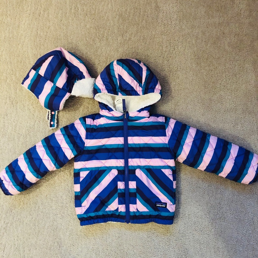 Patagonia Reversible Jacket and matching Hat